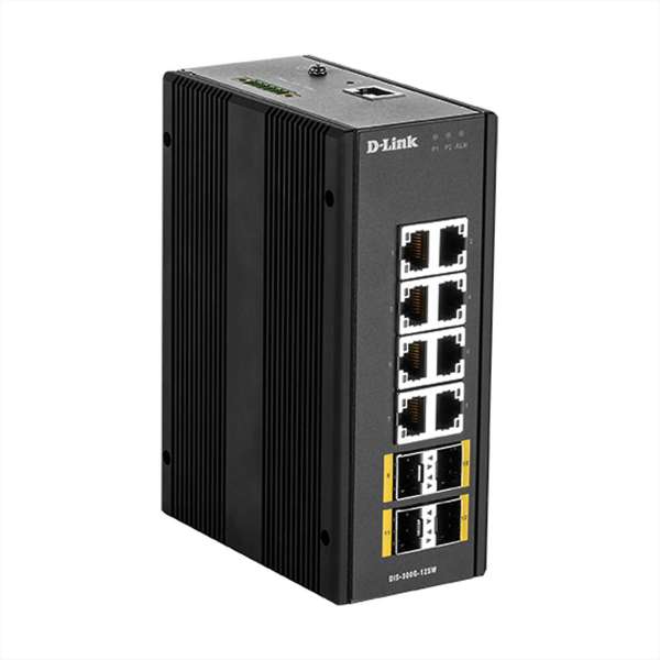 D-Link DIS 300G-12SW - Switch - managed - 8 x 10/100/1000 + 4 x 100/1000 SFP