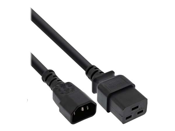 InLine Netz Adapterkabel - IEC 60320 C14 auf C19 - max 10A - 3m