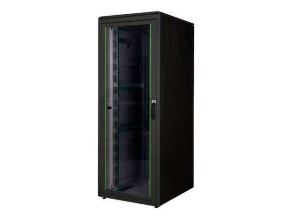 DIGITUS Professional Unique DN-19 47U-8/10-B-1 - Schrank Netzwerkschrank - Schwarz, RAL 9005 - 47U -