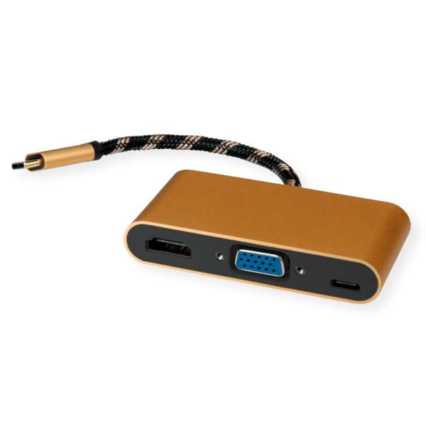 ROLINE Gold - Videoadapter - 24 pin USB-C männlich zu HD-15 (VGA)