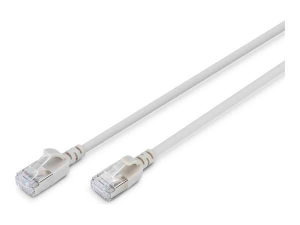 DIGITUS CAT 6A F-FTP Slim Patchkabel, 5m, Grau