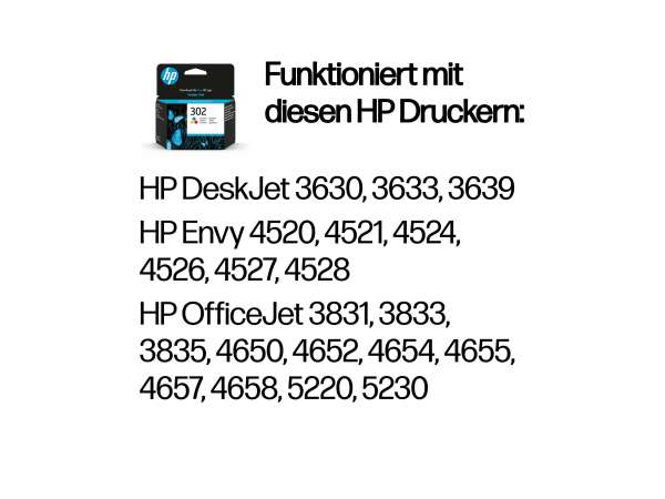 HP 302 - 4 ml - Farbe (Cyan, Magenta, Gelb) -