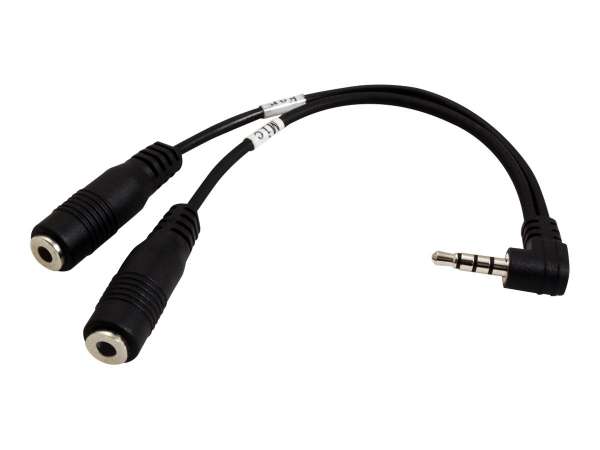 ROLINE Headsetadapter - 4-poliger Mini-Stecker