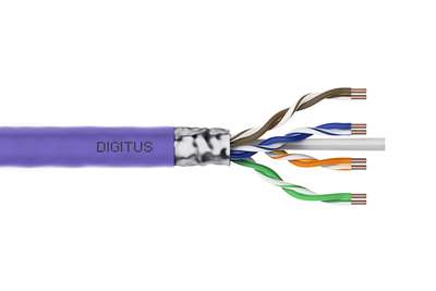 DIGITUS CAT 6 F/UTP Datenkabel - Verlegekabel, 100 m, Simplex, Cca