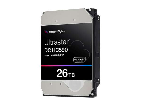 WD Ultrastar DC HC590 0F65672 - Festplatte - Datencenter - verschlüsselt - 26 TB - intern - 3.5" (8.