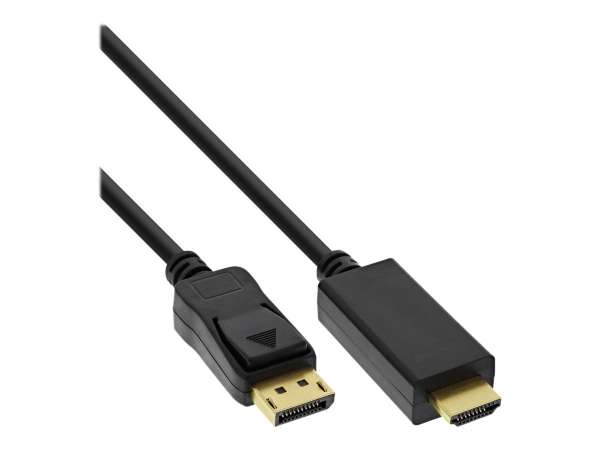 InLine DisplayPort zu HDMI Konverter Kabel - 4K/60Hz - schwarz - 3m