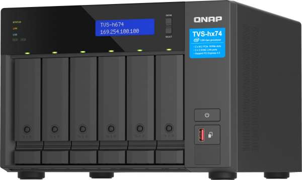 QNAP TVS-H674 - NAS-Server - 6 Schächte - SATA 6Gb/s