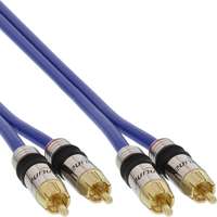 InLine Cinch Kabel AUDIO - PREMIUM - 2x Cinch Stecker / Stecker - 0,5m