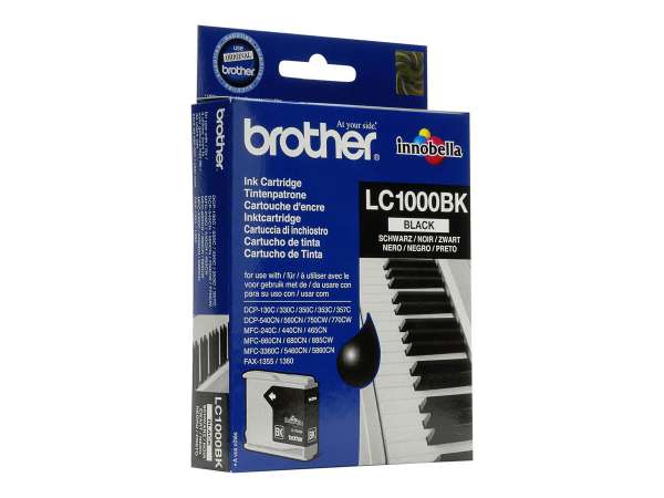 Brother LC1000BK - Schwarz - original - Tintenpatrone