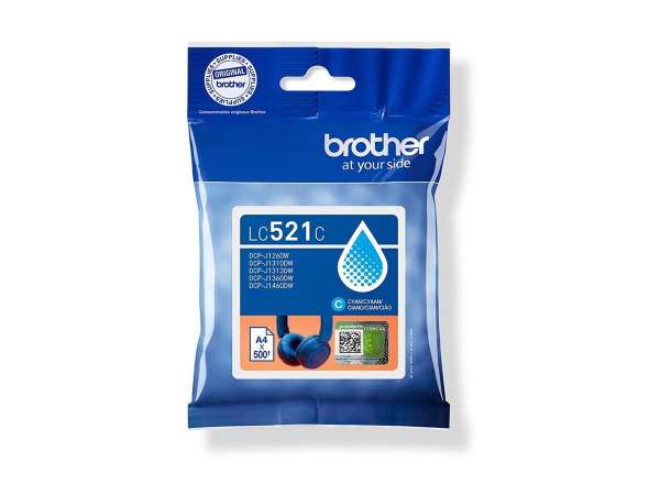 Brother LC521C - Cyan - original - Kissenverpackung
