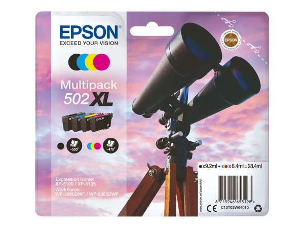 Epson 502XL Multipack - 4er-Pack - 19.1 ml