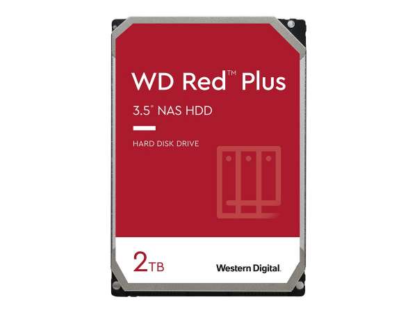 WD Red Plus WD20EFZX - Festplatte - 2 TB - intern - 3.5" (8.9 cm)