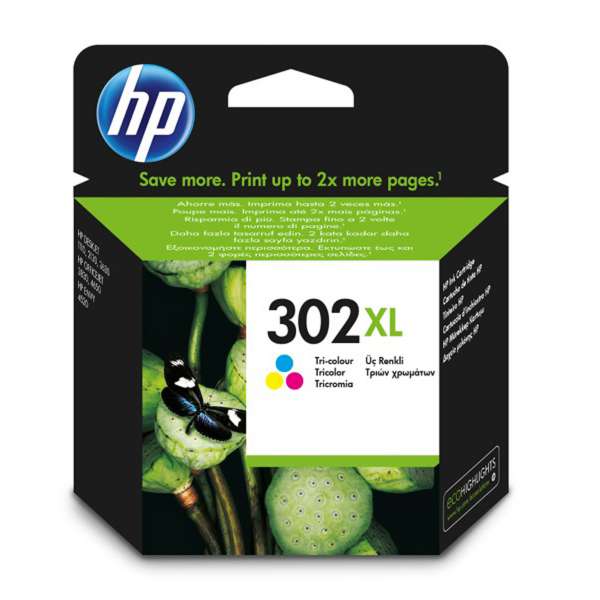 HP 302XL - 8 ml - Hohe Ergiebigkeit - Farbe (Cyan, Magenta, Gelb)