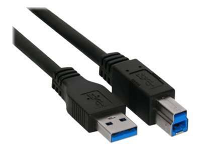 InLine USB 3.2 Gen.1 Kabel - A an B - schwarz - 1m