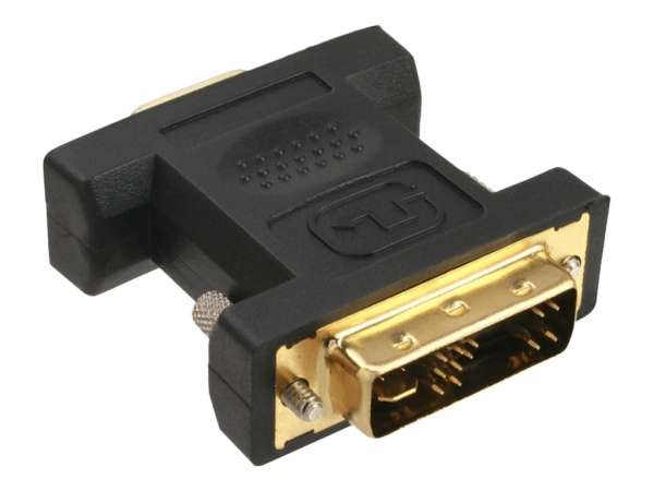 InLine DVI-A Adapter - Analog 12+5 Stecker auf 15pol HD Buchse (VGA) - vergoldet