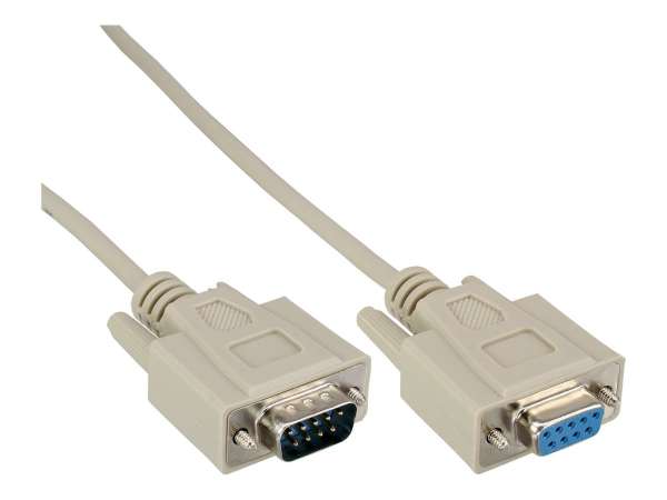 InLine 40er B-Pack Serielle Verlängerung - 9pol ST/BU - vergossen - 2m