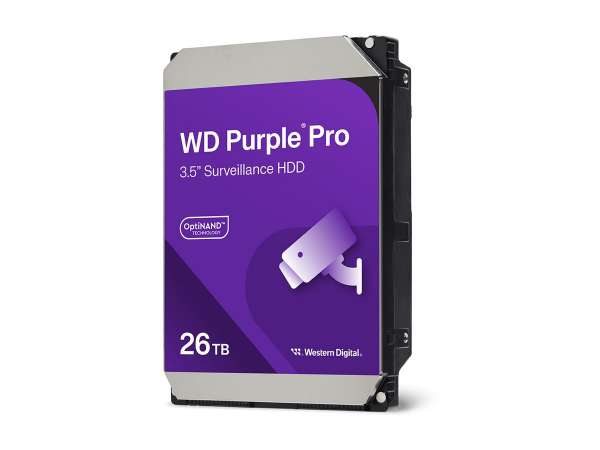 WD Purple Pro WD260PURP - Festplatte - 26 TB - Videoüberwachung, Smart Video - intern - 3.5" (8.9 cm