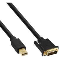InLine Mini DisplayPort zu DVI Konverter Kabel - schwarz - 2m