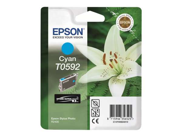 Epson T0592 - 13 ml - Cyan - original - Blisterverpackung