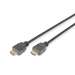 DIGITUS Highspeed - HDMI-Kabel mit Ethernet - HDMI männlich zu HDMI männlich - 2 m - Dreifachisolier