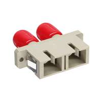 InLine LWL Kupplung - Duplex ST/SC - multimode - beige - Keramik-Hülse - zum Einbau