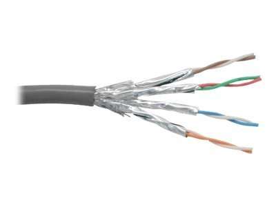 InLine Patchkabel Cat.6 S/FTP (PiMf) - grau - AWG27 - PVC - CU - 100m