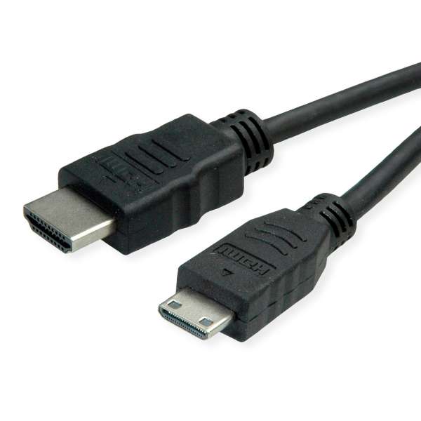 ROLINE Green - Highspeed - HDMI-Kabel mit Ethernet - HDMI männlich zu 19 pin mini HDMI Type C männli