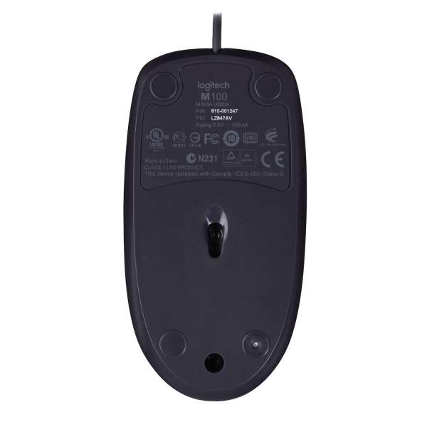 Logitech M100 - Maus - rechts- und linkshändig