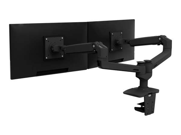 Ergotron LX Dual Side-by-Side Arm - Befestigungskit (Spannbefestigung für Tisch, Tischplattenbohrung