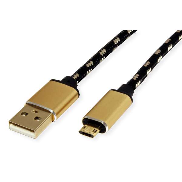ROLINE Gold - USB-Kabel - USB (M) zu Micro-USB Typ B (M)