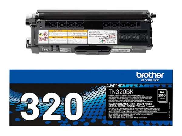 Brother TN320BK - Schwarz - original - Tonerpatrone