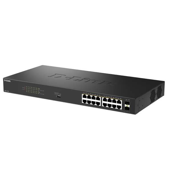 D-Link DGS 1018P - Switch - unmanaged - 16 x 10/100/1000 (PoE)