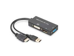 DIGITUS Assmann - Videokonverter - HDMI - DisplayPort, DVI, VGA
