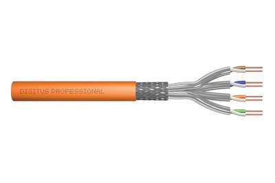 DIGITUS CAT 7 S/FTP Datenkabel - Verlegekabel, 50 m, Simplex, Dca-s2, d1, a1