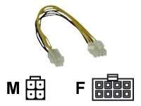 InLine Stromadapter intern - 4pol ATX1.3 Netzteil zu 8pol ATX2.0 Mainboard