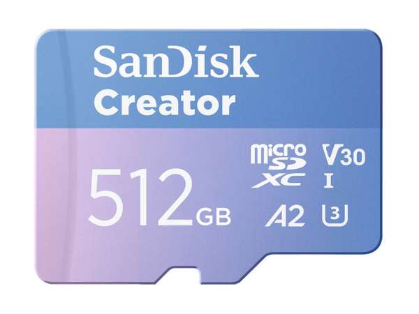 SanDisk Creator - Flash-Speicherkarte (microSDXC-an-SD-Adapter inbegriffen)