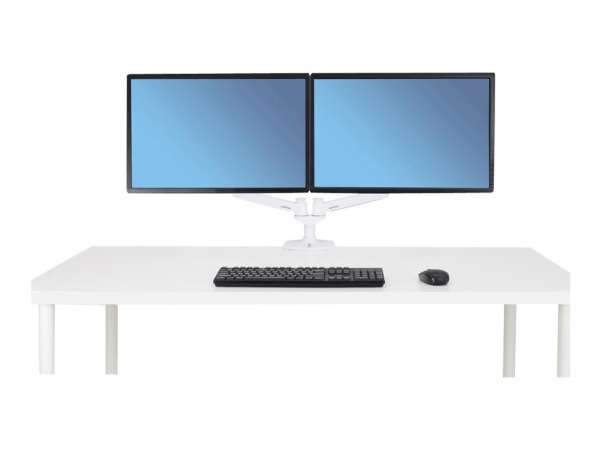 Ergotron LX Dual Side-by-Side Arm - Befestigungskit (Spannbefestigung für Tisch, Stange, 2 Gelenkarm