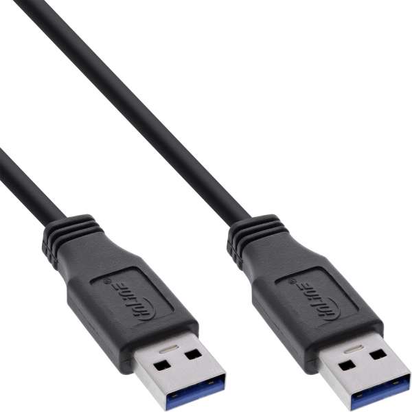 InLine USB 3.2 Gen.1 Kabel - A an A - schwarz - 0,5m