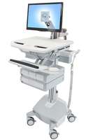 Ergotron Cart with LCD Arm, LiFe Powered, 4 Drawers - Wagen (nur Laden)