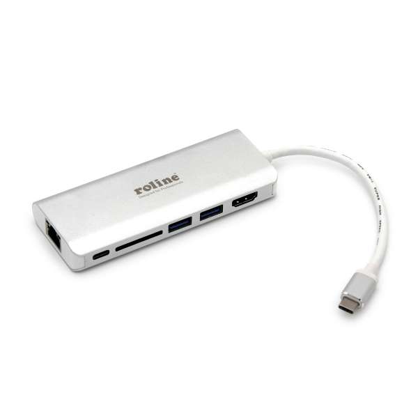 ROLINE Dockingstation - USB-C 3.1 - 1GbE