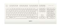 Logitech K280e - Tastatur - USB - Deutsch - weiß