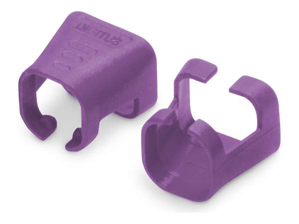 DIGITUS Kabelclips mit Farbcodierung - für Patch-Kabel - violett, RAL 4008 (Packung mit 100)