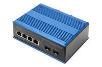 DIGITUS DN-651148 - Switch - industriell - 4 x 10/100/1000Base-TX + 2 x Gigabit SFP