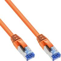InLine Patchkabel - S/FTP (PiMf) - Cat.6A - halogenfrei - orange - 5m