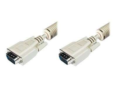 DIGITUS 10x VGA Monitor Anschlusskabel 2xHD15 Stecker AWG28 doppelt geschirmt - Kabel - Digital/Disp