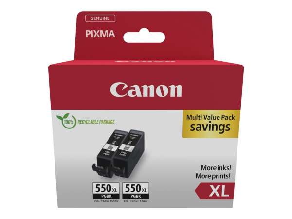 Canon PGI-550PGBK XL Twin pack - 2er-Pack - 15