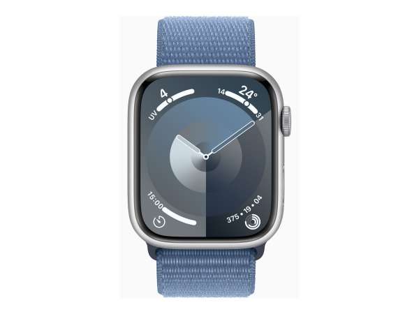 Apple Watch Series 9 (GPS) - 45 mm - Aluminium, Silber