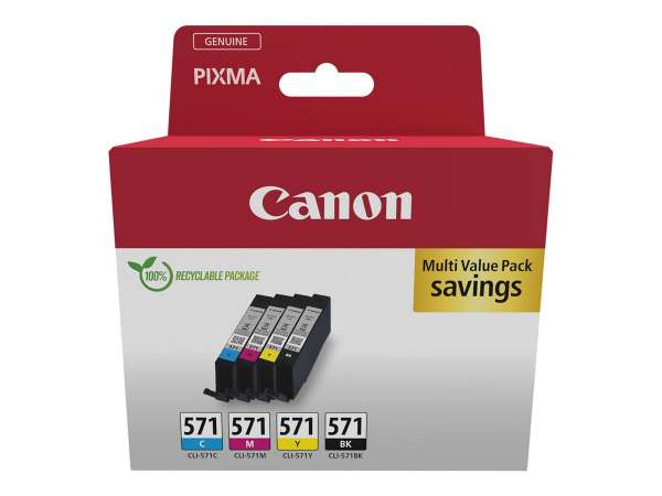 Canon CLI-571 C/M/Y/BK Multipack - 4er-Pack -