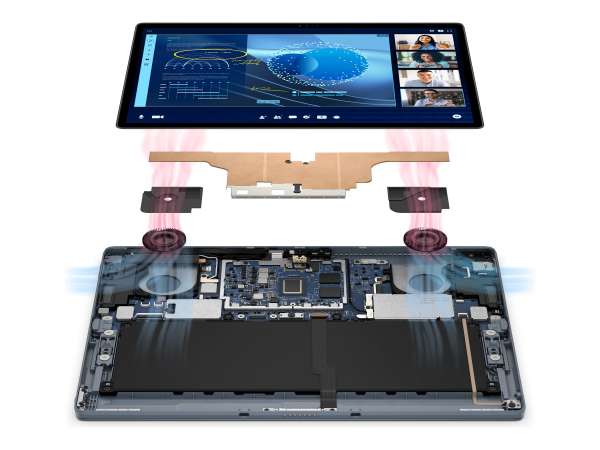 Dell Latitude 7350 Detachable - Tablet - mit abnehmbarer Tastatur - Intel Core Ultra 7 164U / 1.1 GH