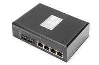 DIGITUS Professional DN-651106 - Switch - 4 x 10/100/1000 + 2 x Gigabit SFP
